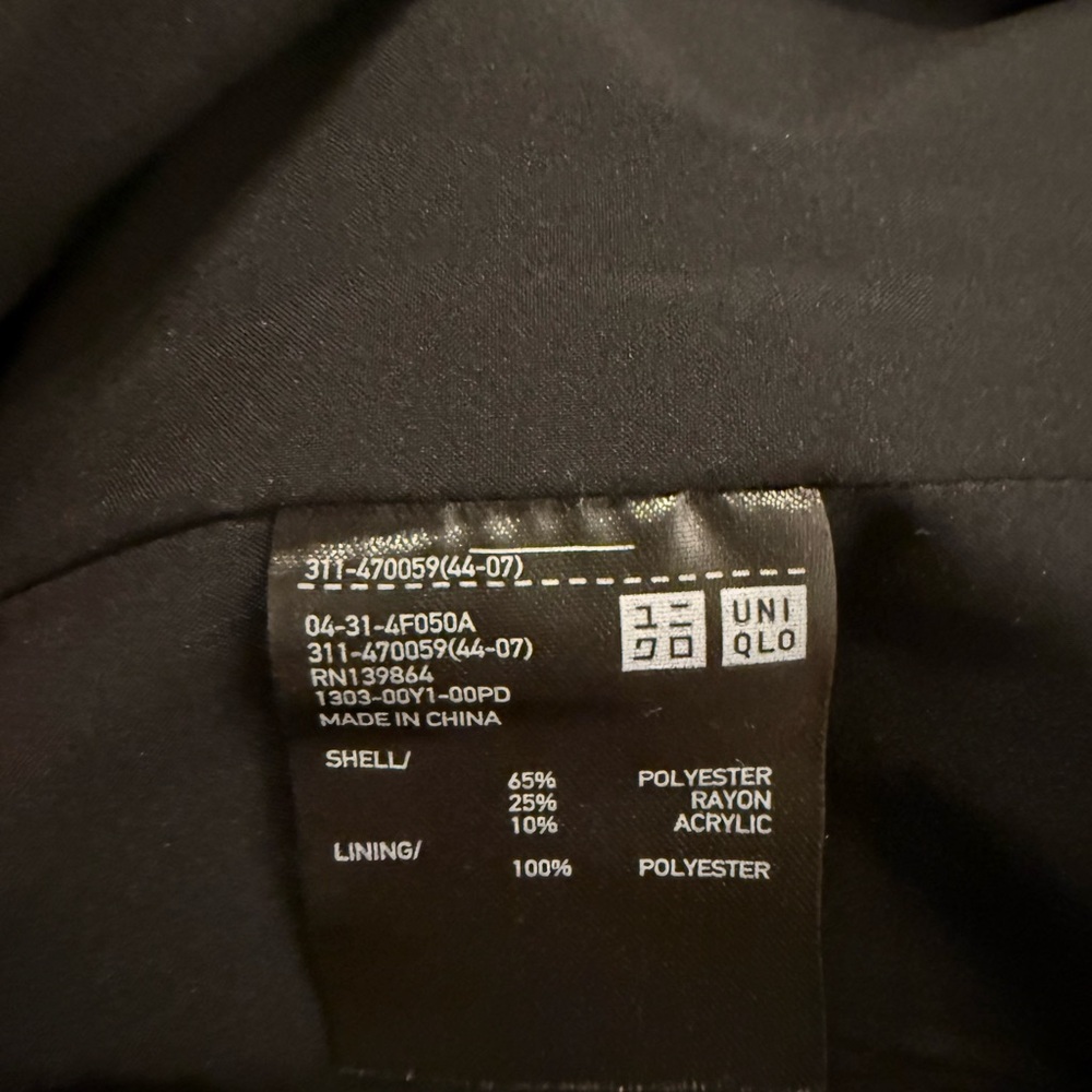 Uniqlo Black/Dark navy Men's Jacket - Picture 3 of 5